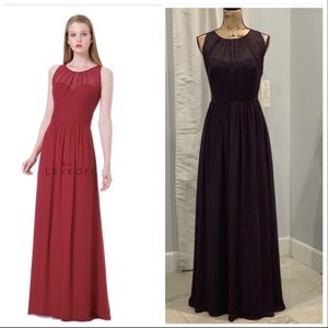 Bill Levkoff purple floor length gown size 12